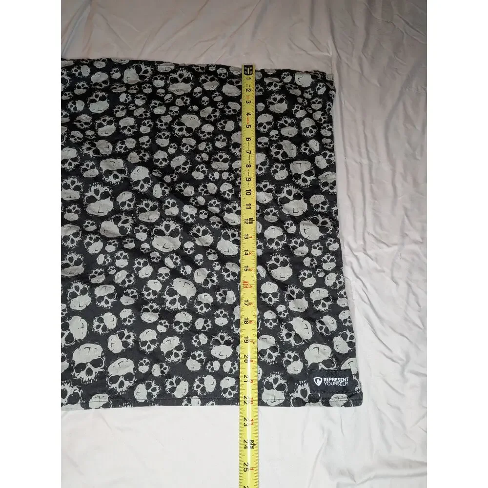 Represent Yourself Black & White All-Over Skull Print Bandana